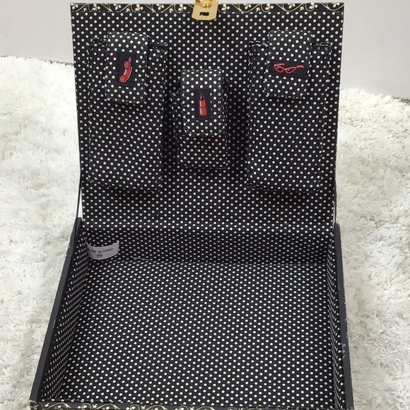 Cigar box satchel London Paris sequins - Picture 6 of 7